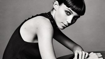 Black and white actress rooney mara