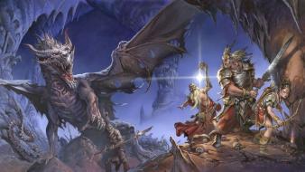 Fantasy art wizards dungeons warriors jesper ejsing wallpaper