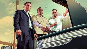 Grand theft auto rockstar games trunk gta v wallpaper