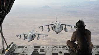 Harrier security av-8b fighter jets airforce skies wallpaper