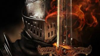 Knights fantasy art swords dark souls wallpaper