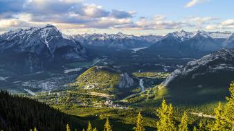 Mountains landscapes nature canada alberta wallpaper