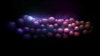 Purple balls spheres 3d colors rendering wallpaper