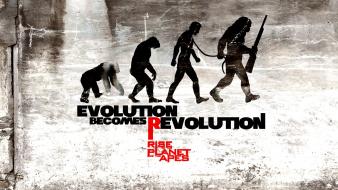 Typography evolution planet of the apes rise wallpaper