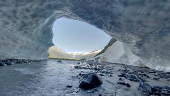 Water landscapes nature cave alaska ice wallpaper
