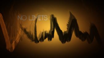 Abstract black yellow text orange limited edition wallpaper