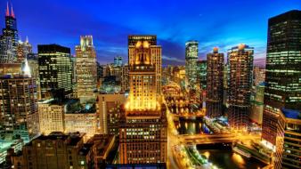 Cityscapes chicago skyline wallpaper