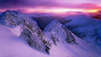 Mountains landscapes snow scotland wallpaper