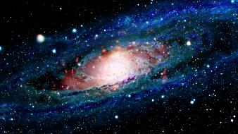 Outer space galaxies andromeda multiscreen wallpaper