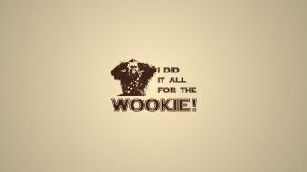 Star wars minimalistic humor funny chewbacca wookie wallpaper