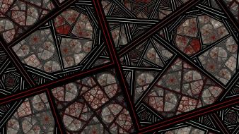 Abstract shapes geometry artwork wallpaper