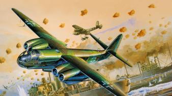 Aircraft bomber world war ii artwork