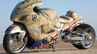 Hayabusa gsx1300r american flag motorbikes motorcycles 2007 wallpaper