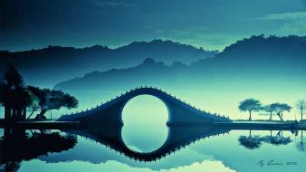 Japan landscapes china digital art lumir wallpaper