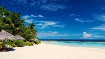 Landscapes nature beach tropical maldives islands wallpaper