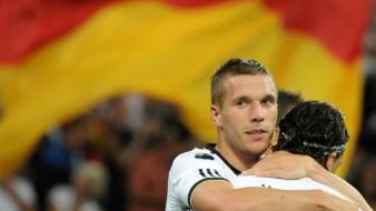 Soccer lukas podolski mesut özil germany national team wallpaper