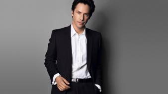 Suit men keanu reeves actors wallpaper