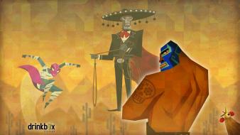 Video games masks wrestler guacamelee wallpaper