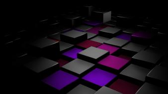 Abstract blocks cubes digital art