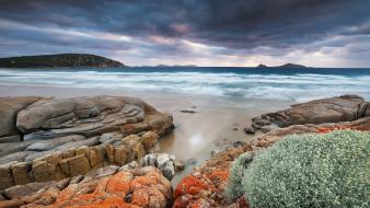 Coast rocks australia hdr photography skies beach wallpaper