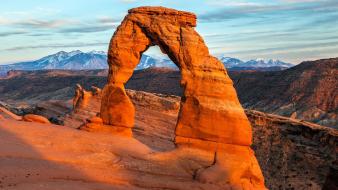 Desert utah national park arches rock formations wallpaper