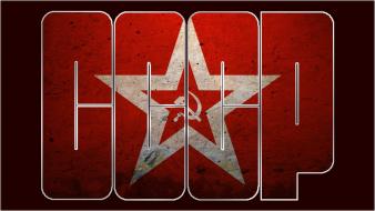 Red stars cccp flags urss russian dark soviets wallpaper