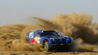 Sand cars desert rally volkswagen touareg wallpaper