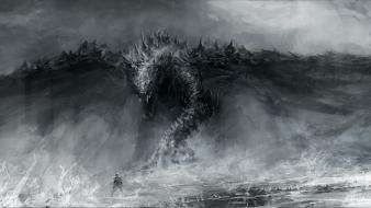 Wings dragons demons fantasy art artwork chris cold wallpaper