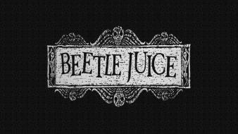 And white movies gothic monochrome logos beetlejuice wallpaper