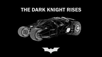 Batmobile the dark knight rises black background wallpaper