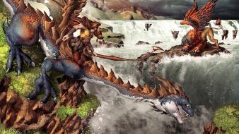 Fantasy art battles wallpaper