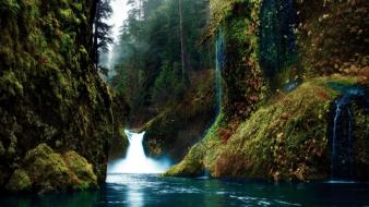 Landscapes nature waterfalls wallpaper