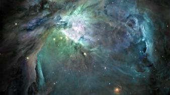 Outer space stars nebulae black hole colors wallpaper