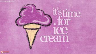 Pink ice cream summer digital art time wallpaper