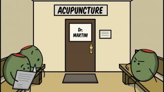 Room funny doctor martini drawings olives waiting door wallpaper