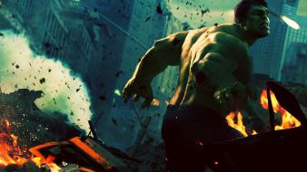 Superheroes destruction marvel comics the avengers (movie) wallpaper