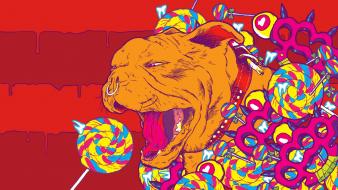 Animals psychedelic lollipop wallpaper