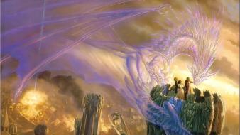 Dragons fantasy art todd lockwood wallpaper