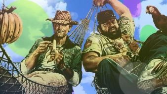 Movies stars actors terence hill widescreen bud spencer wallpaper