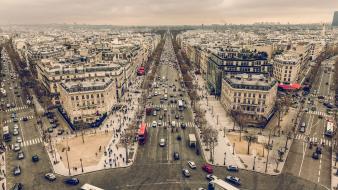 Paris cityscapes streets france wallpaper