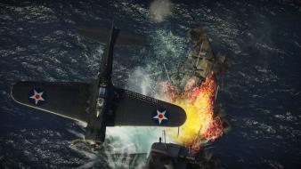 Ships battles burning battleships game art thunder wallpaper