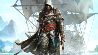 Video games assassin ships warriors black flag creed wallpaper