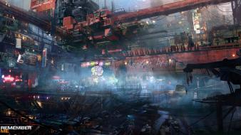 Video games cityscapes futuristic artwork remember me wallpaper