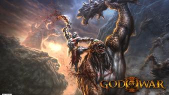 Video games god of war cyclops kratos wallpaper