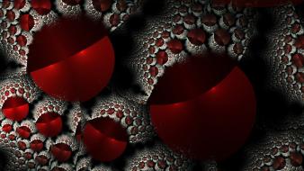 Abstract red fractals fractal wallpaper