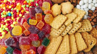 Candies cookies nuts wallpaper