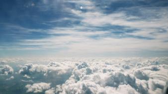 Clouds heaven skies wallpaper