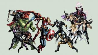 Hawkeye cyclops avengers vs x-men storm (comics wallpaper