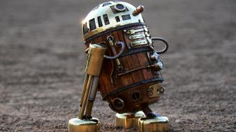 Star wars robots steampunk little r2d2 handmade wallpaper