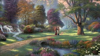 Thomas kinkade jesus wallpaper